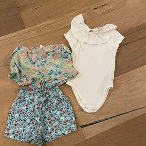 Floral Baby Outfit Set